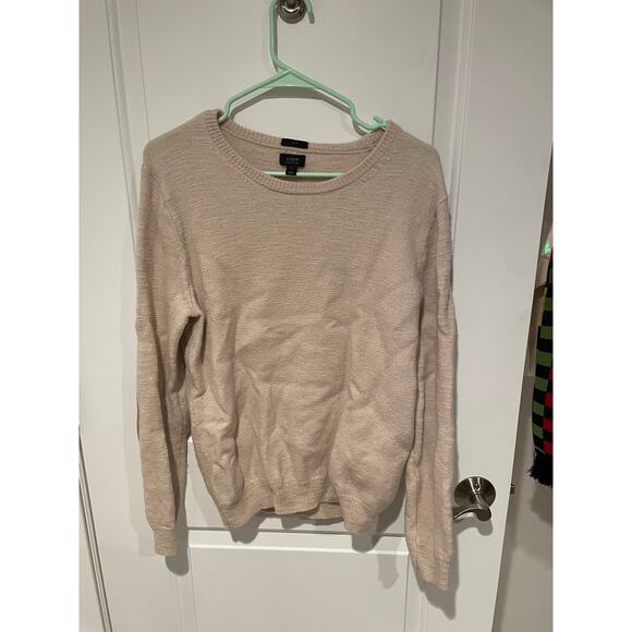 J. crew merino wool cream sweater slim large - Picture 4 of 4